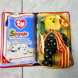 TY Beanie Babies Spangle Bear McDonalds Teenie Beanie Vintage 2000 International